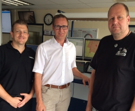 Timo Wohlfahrt, Lars Müller, Roy Kühne 2015 FFWNortheim