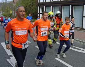 Dr. Kühne beim Osteroder Altstadtlauf Lauf OHA start